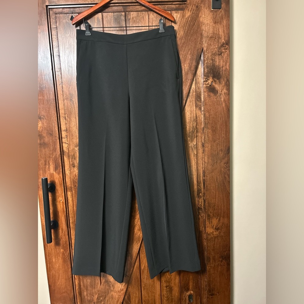 Ann Taylor Black Wide-Leg Dress Pants - Picture 6 of 7
